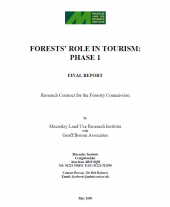 Forests' Role in Tourism: Phase 1 Report